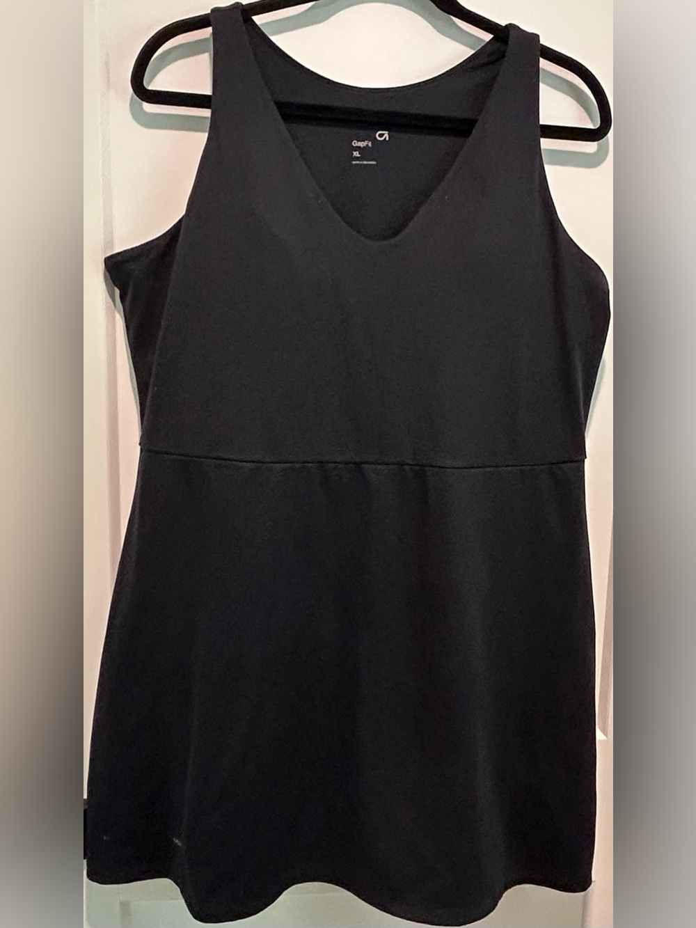 GapFit Black Athletic Dress XL Built-In Shorts Tennis Golf Workout Athleisure - Picture 2 of 8